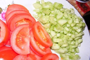 Летний салат с курицей Летний салат с курицей