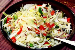 Летний салат с капустой Летний салат с капустой
