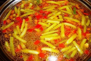 Суп из стручковой фасоли с овощами Суп из стручковой фасоли с овощами