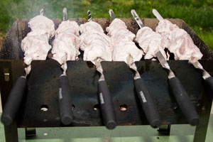 Шашлык с майонезом и минералкой Шашлык с майонезом и минералкой