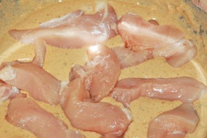 Куриная грудинка в пивном кляре Куриная грудинка в пивном кляре