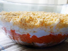 Салат мимоза с рисом Салат мимоза с рисом