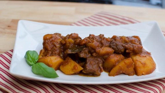 Картошка с мясом в мультиварке Картошка с мясом в мультиварке