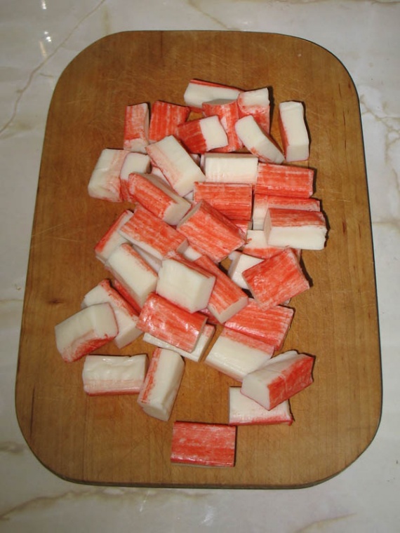 Крабовый салат с огурцом Крабовый салат с огурцом