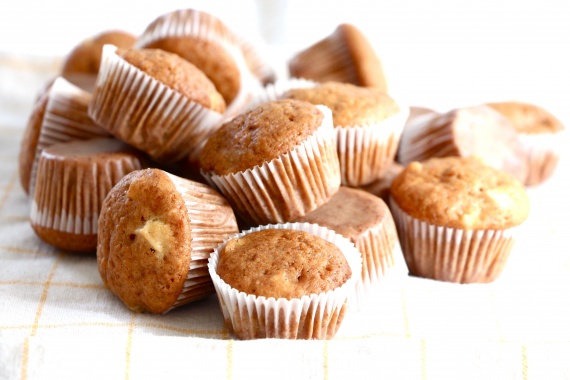 Маффины с яблоками Маффины с яблоками