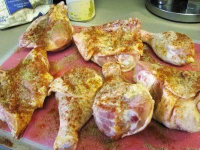 Курица жареная с подливкой Курица жареная с подливкой
