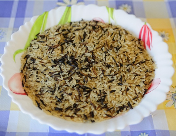 Салат с рисом и красной рыбой Салат с рисом и красной рыбой