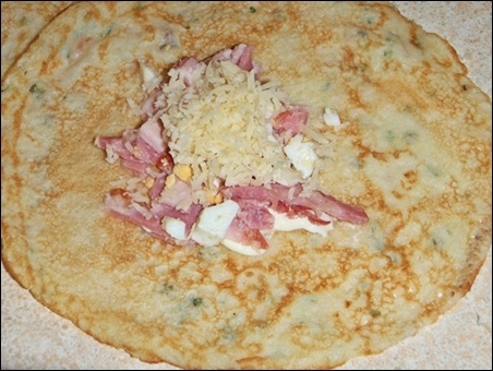 Блинные мешочки с начинкой Блинные мешочки с начинкой