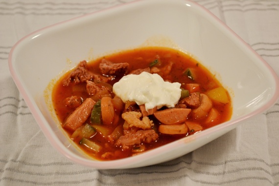 Солянка сборная с картошкой Солянка сборная с картошкой