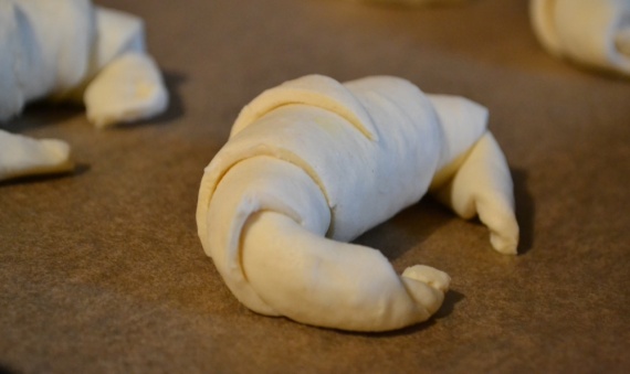 Круассаны с клубникой Круассаны с клубникой