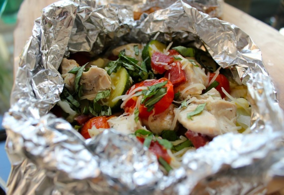 Куриная грудка с овощами в духовке Куриная грудка с овощами в духовке