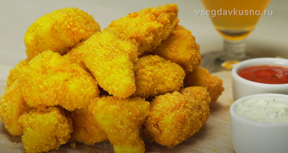 Куриные наггетсы с куркумой Куриные наггетсы с куркумой