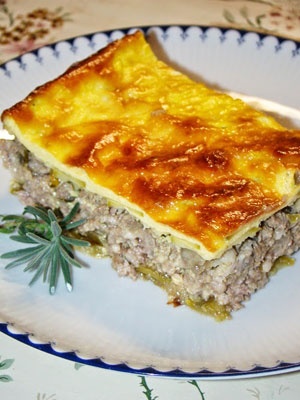 Мясная запеканка с кабачками Мясная запеканка с кабачками