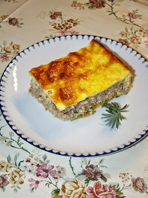 Мясная запеканка с кабачками Мясная запеканка с кабачками