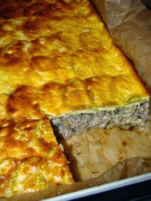 Мясная запеканка с кабачками Мясная запеканка с кабачками
