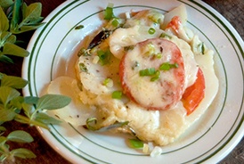 Картошка по-французски с курицей Картошка по-французски с курицей