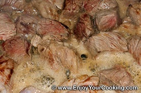 Картошка с грибами и мясом Картошка с грибами и мясом