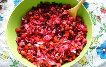 Винегрет с квашеной капустой Винегрет с квашеной капустой