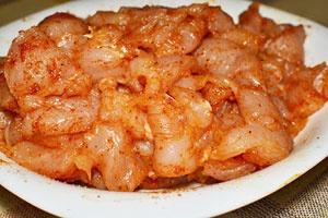 Жареная картошка с курицей Жареная картошка с курицей