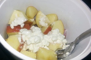 Творог с яблоками Творог с яблоками