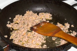 Картофельная запеканка с куриным фаршем Картофельная запеканка с куриным фаршем