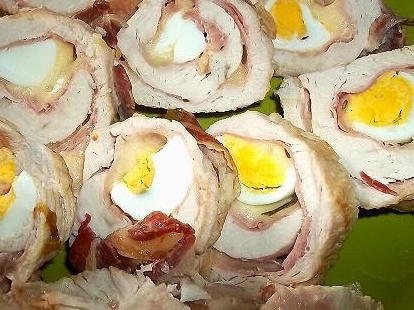 Куриный рулет с яйцом Куриный рулет с яйцом