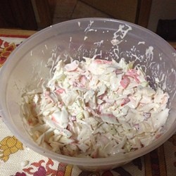 Салат с кальмарами и крабами Салат с кальмарами и крабами