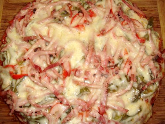 Пицца с ветчиной и сыром Пицца с ветчиной и сыром