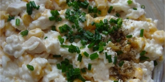 Рисовый салат с курицей Рисовый салат с курицей