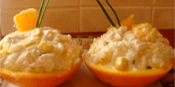 Рисовый салат с курицей Рисовый салат с курицей