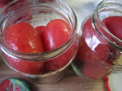 Маринованные помидоры без кожицы Маринованные помидоры без кожицы