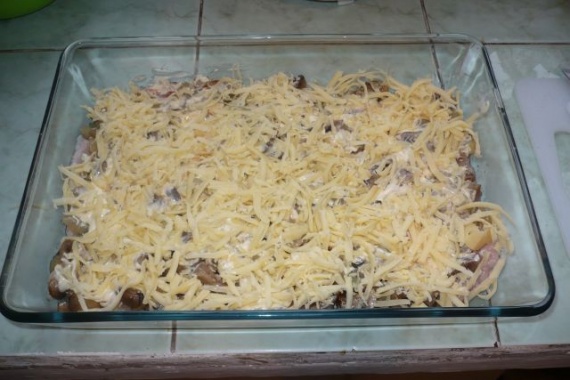 Куриные отбивные с грибами и сыром Куриные отбивные с грибами и сыром