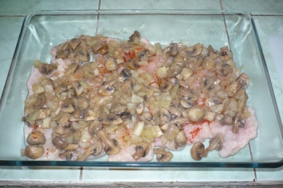 Куриные отбивные с грибами и сыром Куриные отбивные с грибами и сыром
