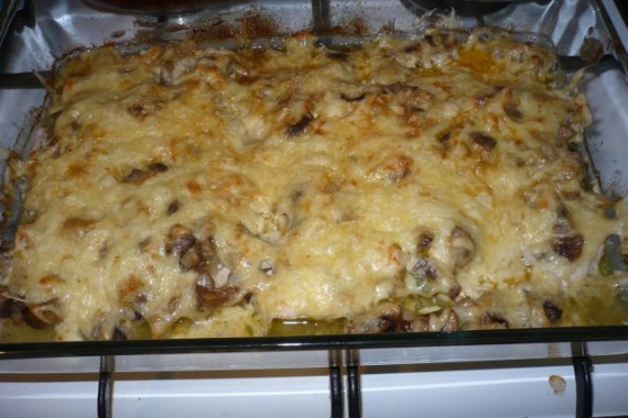 Куриные отбивные с грибами и сыром Куриные отбивные с грибами и сыром