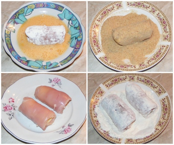 Рулеты из куриной грудки Рулеты из куриной грудки