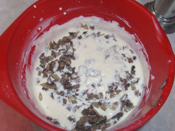 Оладьи с грибами Оладьи с грибами