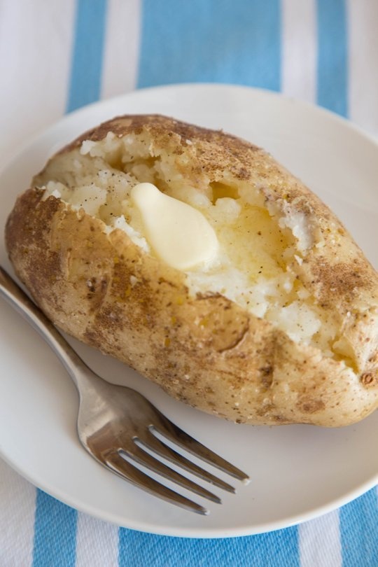 Картофель, запеченный в микроволновке Картофель, запеченный в микроволновке