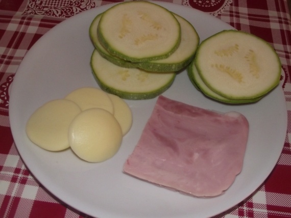 Кабачки с ветчиной Кабачки с ветчиной