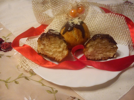 Кексы с кокосовой стружкой Кексы с кокосовой стружкой