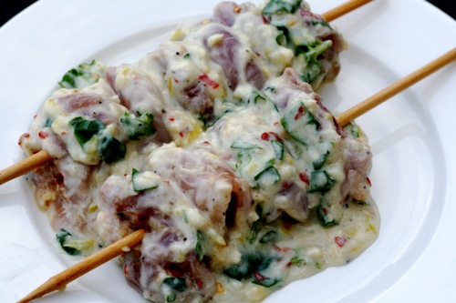 Куриный шашлык с лимоном Куриный шашлык с лимоном