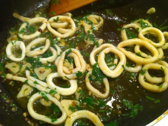 Жареные кальмары Жареные кальмары