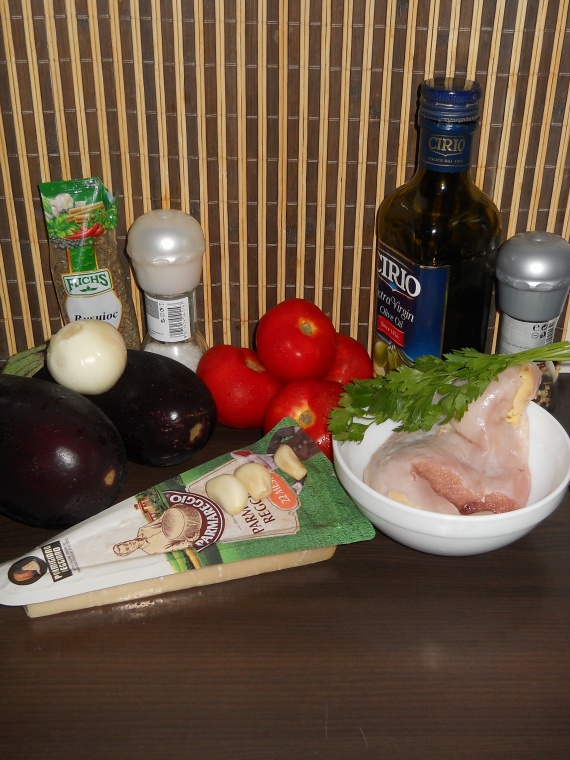 Курица с баклажанами а-ля лазанья Курица с баклажанами а-ля лазанья