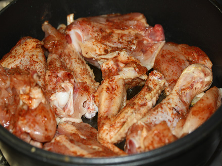 Курица с лесными грибами Курица с лесными грибами
