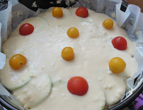 Кабачковый пирог с беконом Кабачковый пирог с беконом