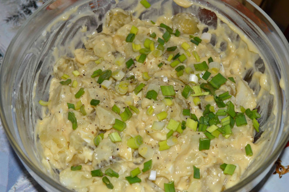 Простой картофельный салат Простой картофельный салат