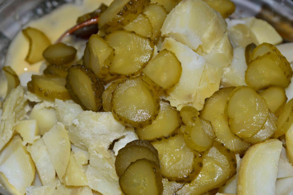 Простой картофельный салат Простой картофельный салат