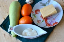 Кабачки с сыром и помидорами Кабачки с сыром и помидорами
