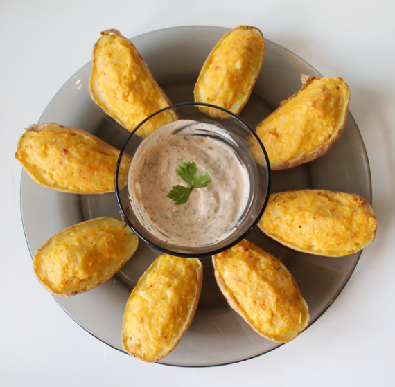 Картофель, фаршированный сыром Картофель, фаршированный сыром