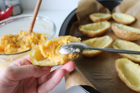 Картофель, фаршированный сыром Картофель, фаршированный сыром