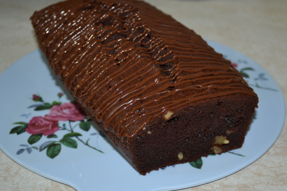 Шоколадный кекс с орехами Шоколадный кекс с орехами